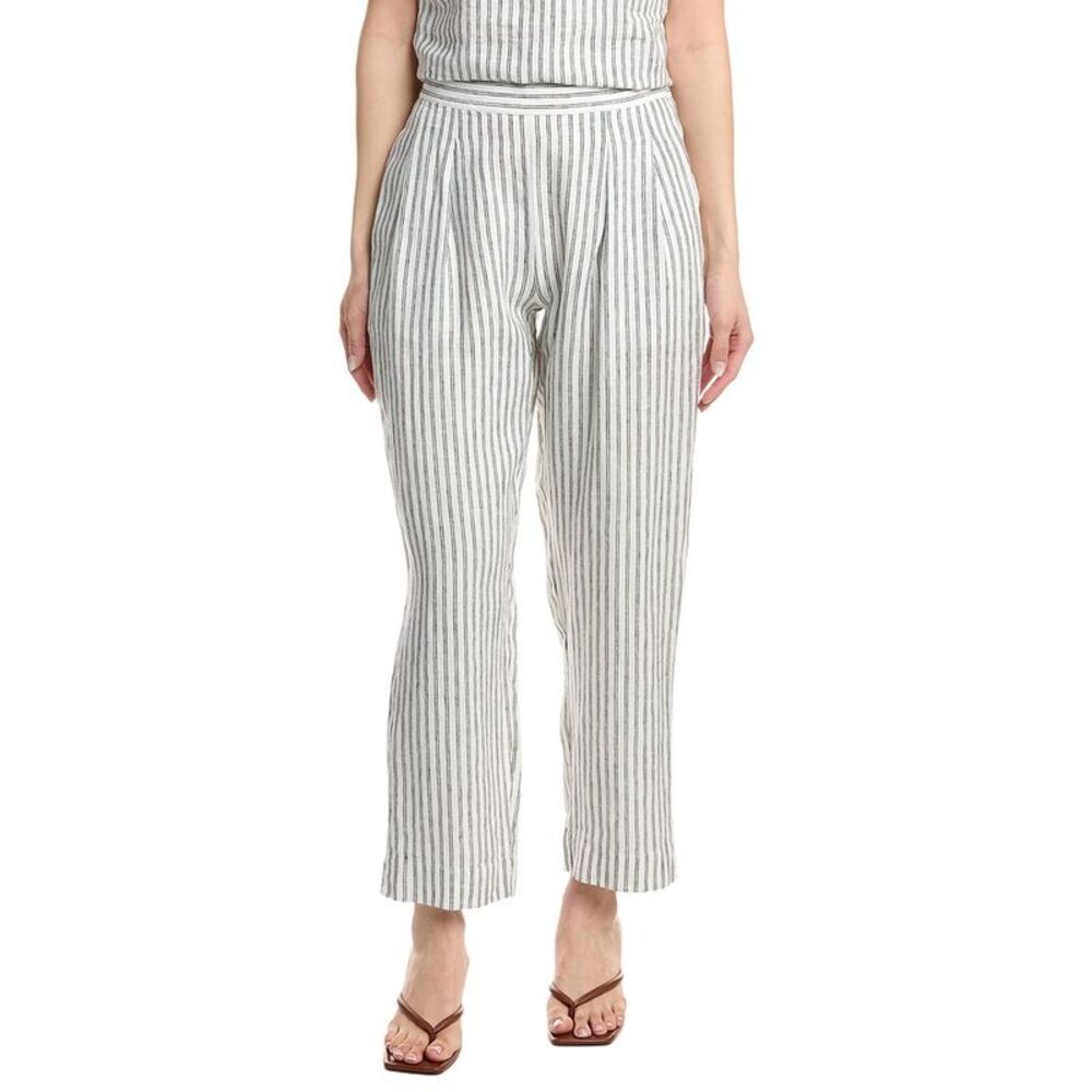 Nation Ltd Womens Grayson Linen Pant, Brown